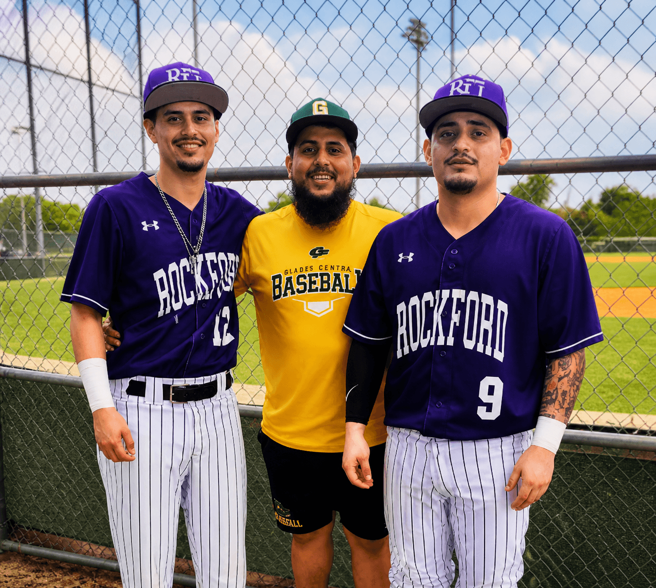 Three generations of the Leon family on the baseball field